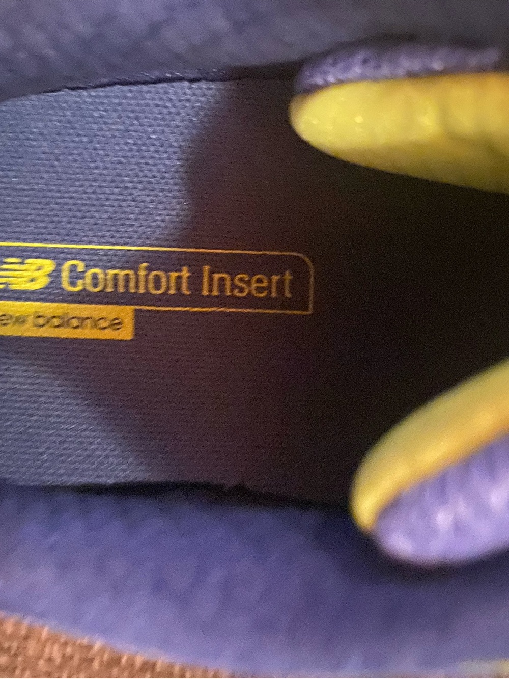 New Balance Purple and Yellow Comfort Insert Sneakers - Picture 3 of 5